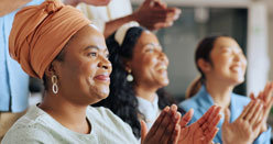 Group clapping