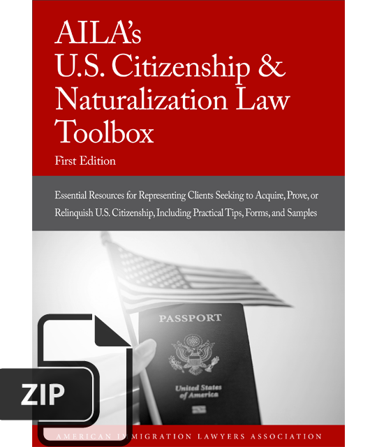 AILA’s U.S. Citizenship and Naturalization Law Toolbox